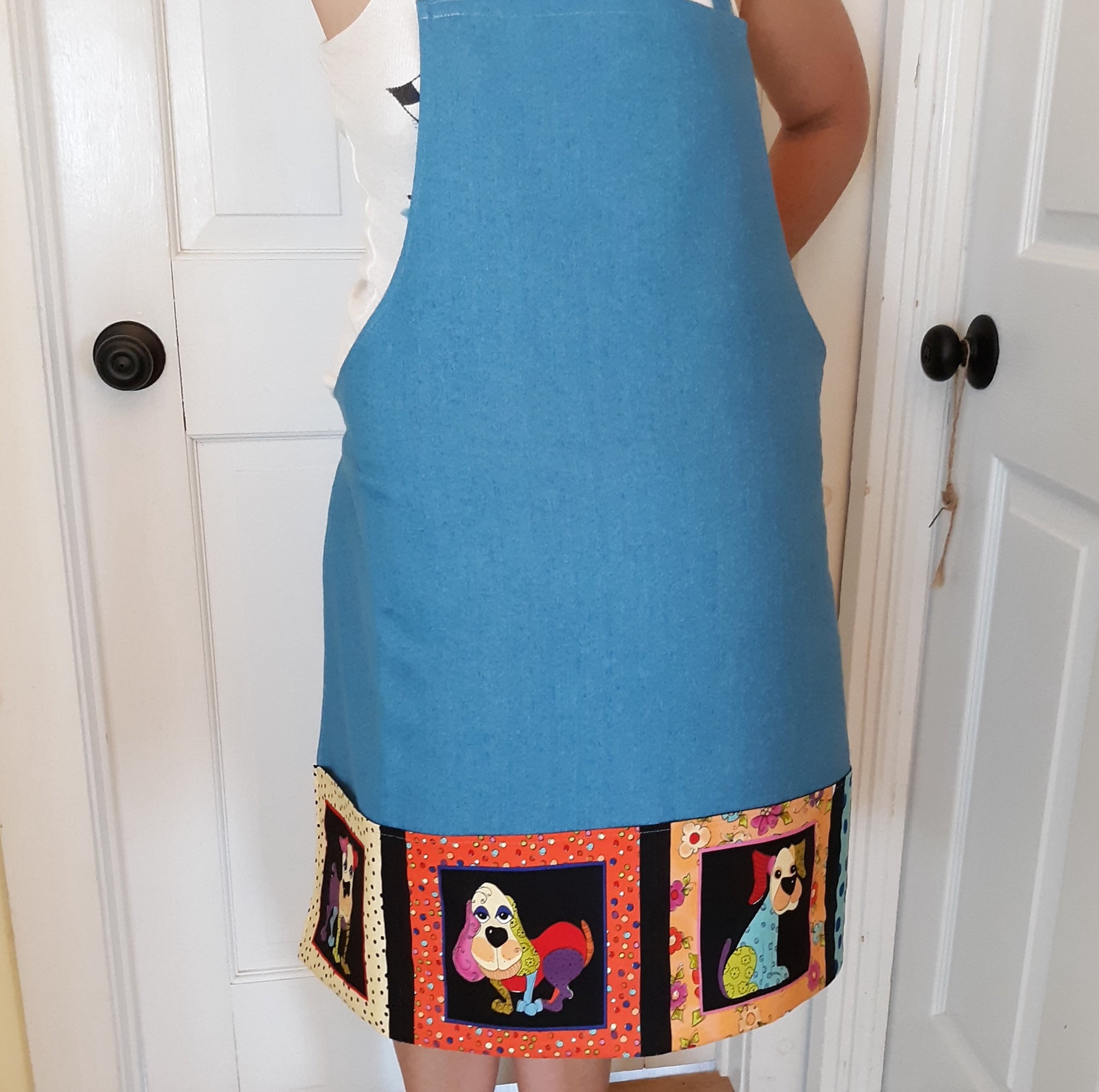 Denim Grill Apron for Dog Lovers