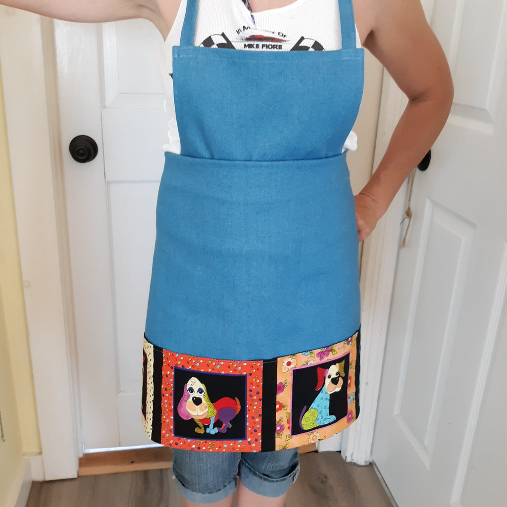 Denim Grill Apron for Dog Lovers