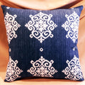 iKat Pillow Cover, Blue or Black 100% Cotton, 18"x18"