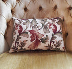 Florentine Throw Pillow Cover, Terracotta, Gold, Green 100% Cotton