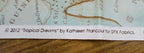 Quilt Panel, Kathleen Francour "Tropical Dreams" 2012, 100% cotton