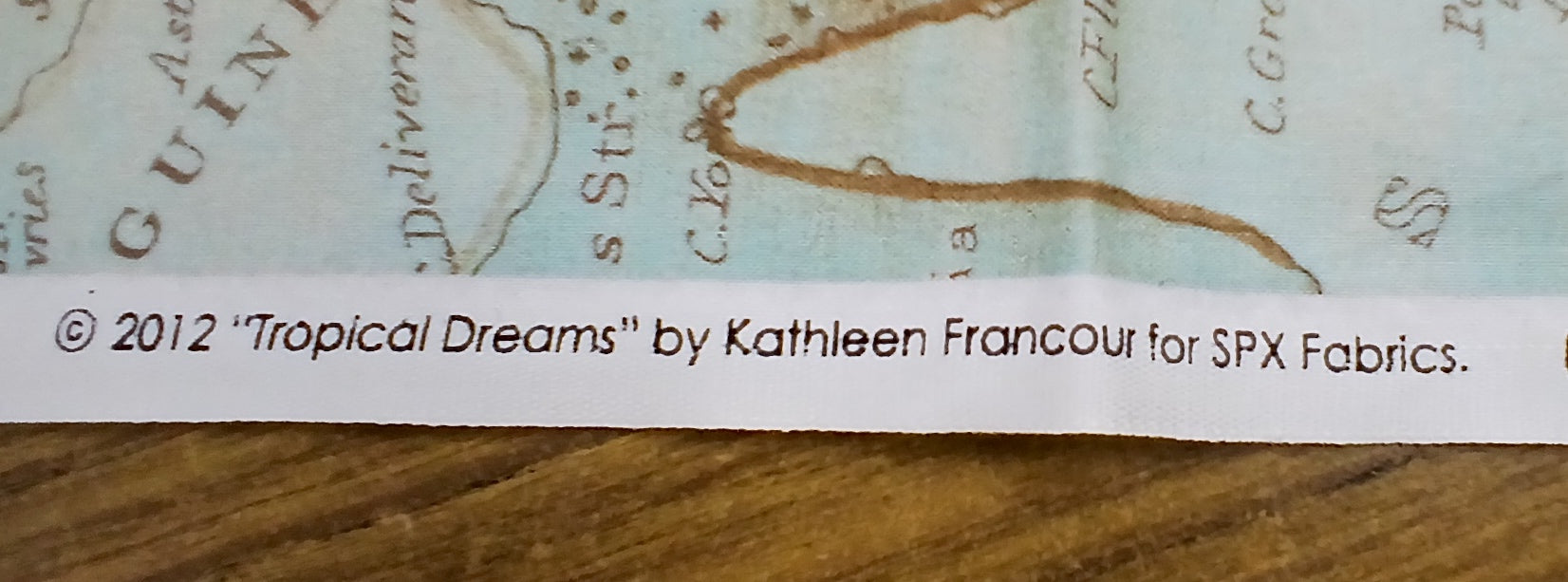 Quilt Panel, Kathleen Francour "Tropical Dreams" 2012, 100% cotton