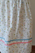 Vintage Style Bib Apron, Vintage Floral Fabric
