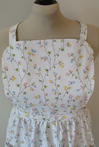 Vintage Style Bib Apron, Vintage Floral Fabric