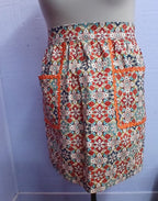 Kitchen Half-apron cotton medallion print