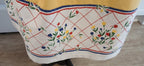 Kitchen Apron of Vintage Fabric, Yellow Half Apron