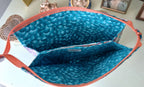 Fabric Makeup Bag with 3 Pouches & Zipper, Floral 100% Cotton