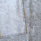 Batik Print Table Runner, Blue Gray 100% Cotton