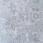 Batik Print Table Runner, Blue Gray 100% Cotton