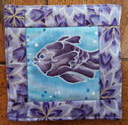 Coastal Theme Drink Coasters, Beach & Nautical Designs, 100% Cotton, Set of 4