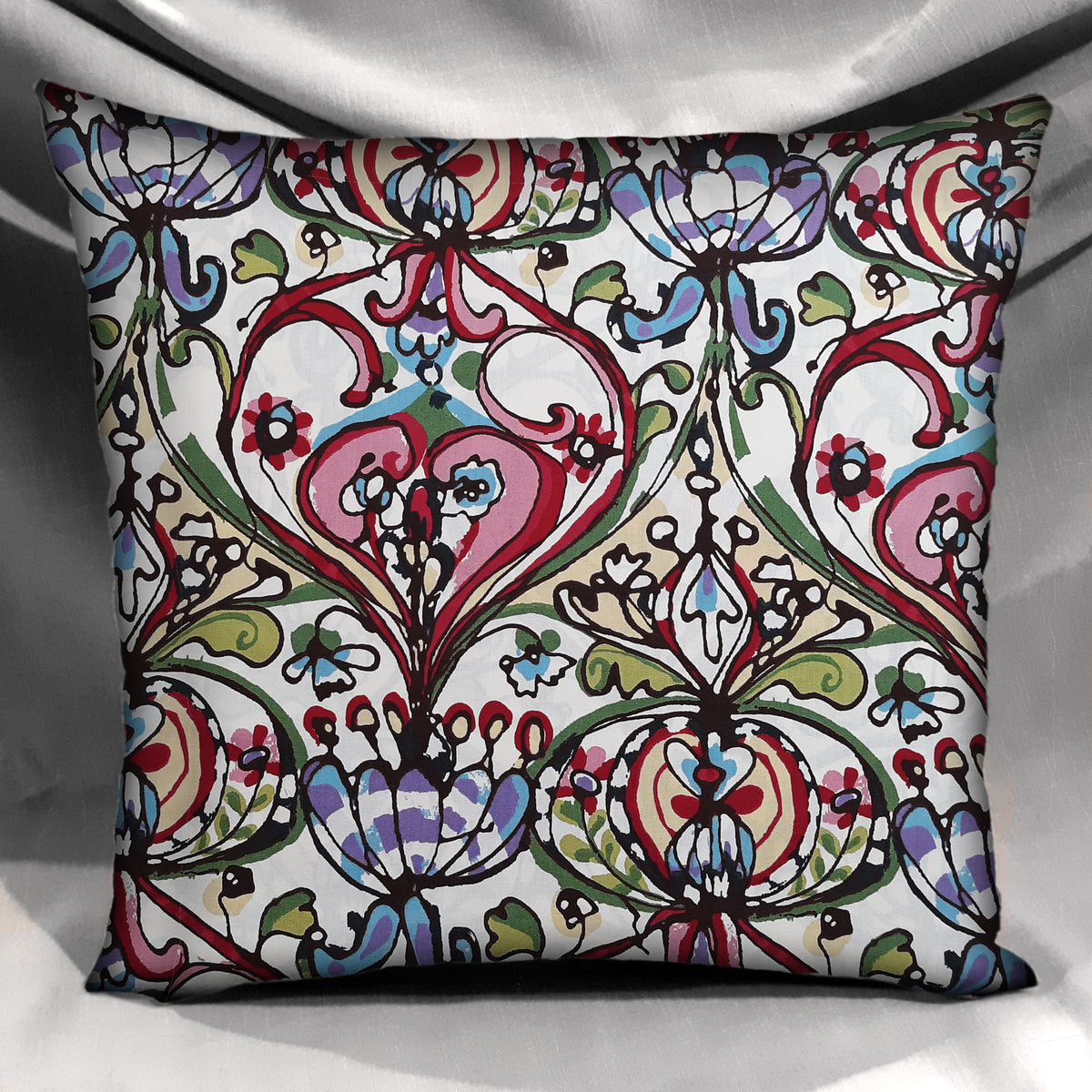 Block Print Throw Pillow Cover | Ethnic Print | 100% Cotton | Handmade