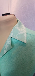 Women's Cotton Camp Shirt, Turquoise