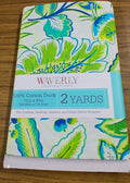 Waverly Decorator Print, Blue Green Tropical 100% Cotton