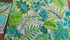 Waverly Decorator Print, Blue Green Tropical 100% Cotton
