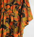 Handmade African Wax Print Long Sleeve Caftan, Assorted Prints, Sizes S–L