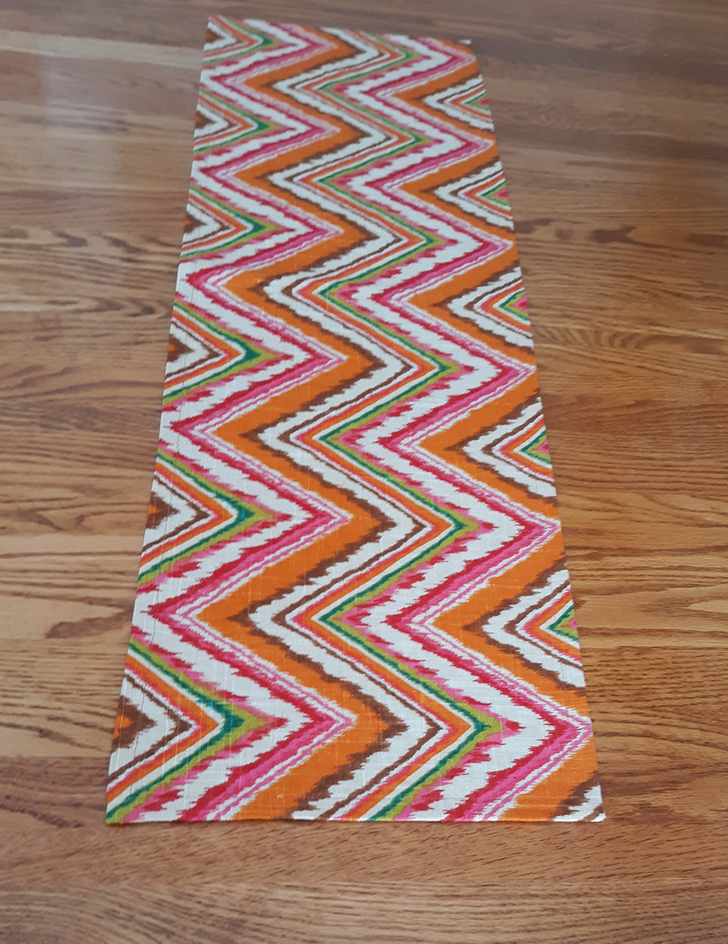 Vibrant Art Deco Table Runner, 12" x 32" 100% Cotton