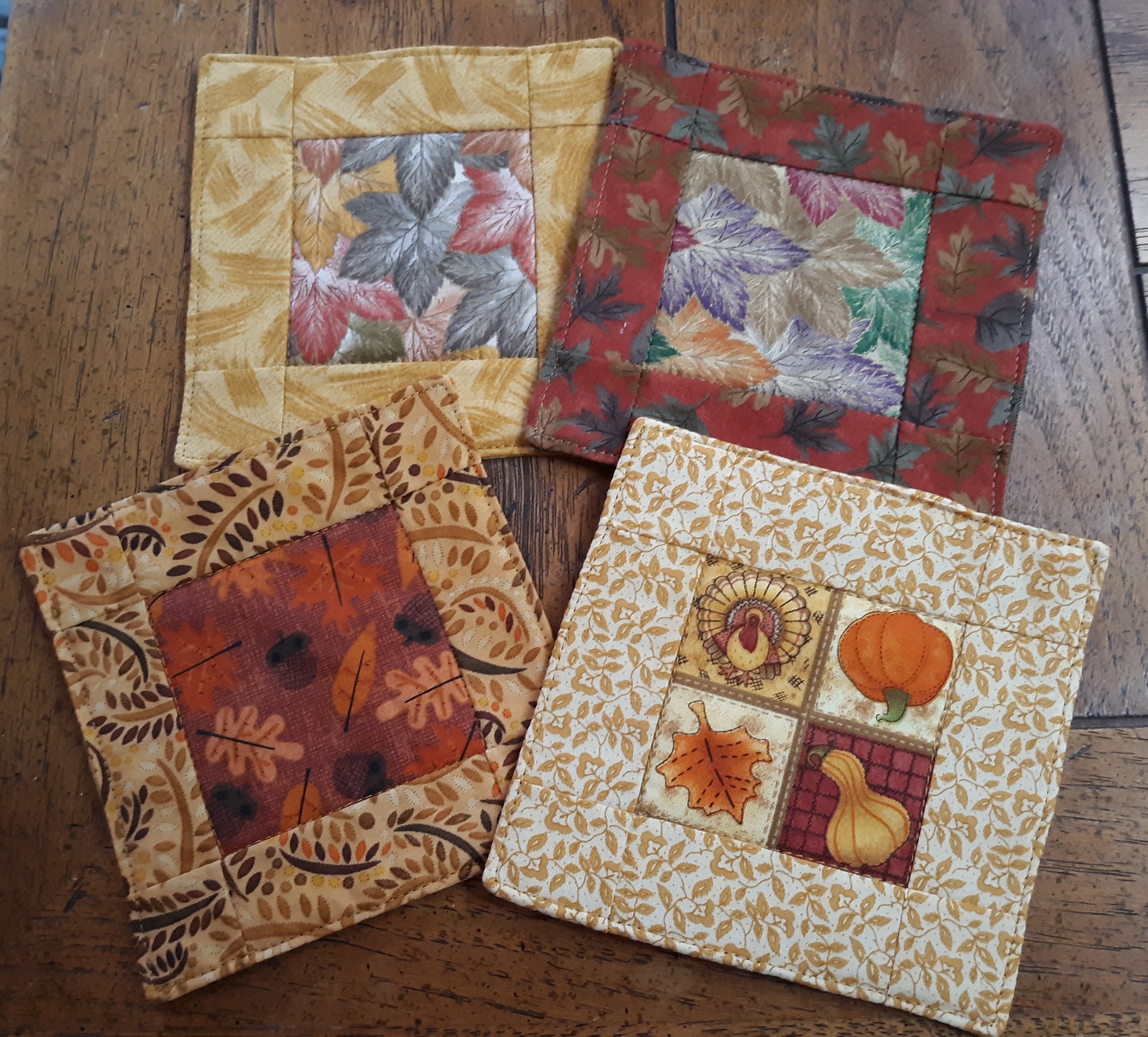 Fall Autumn Design Coasters-Mug Rugs