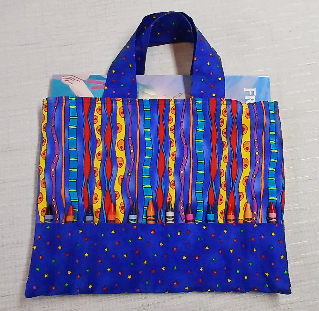 Coloring Book Tote with Crayons