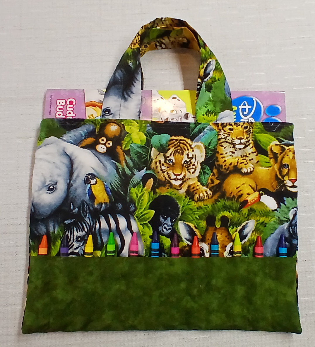 Coloring Book Tote with Crayons