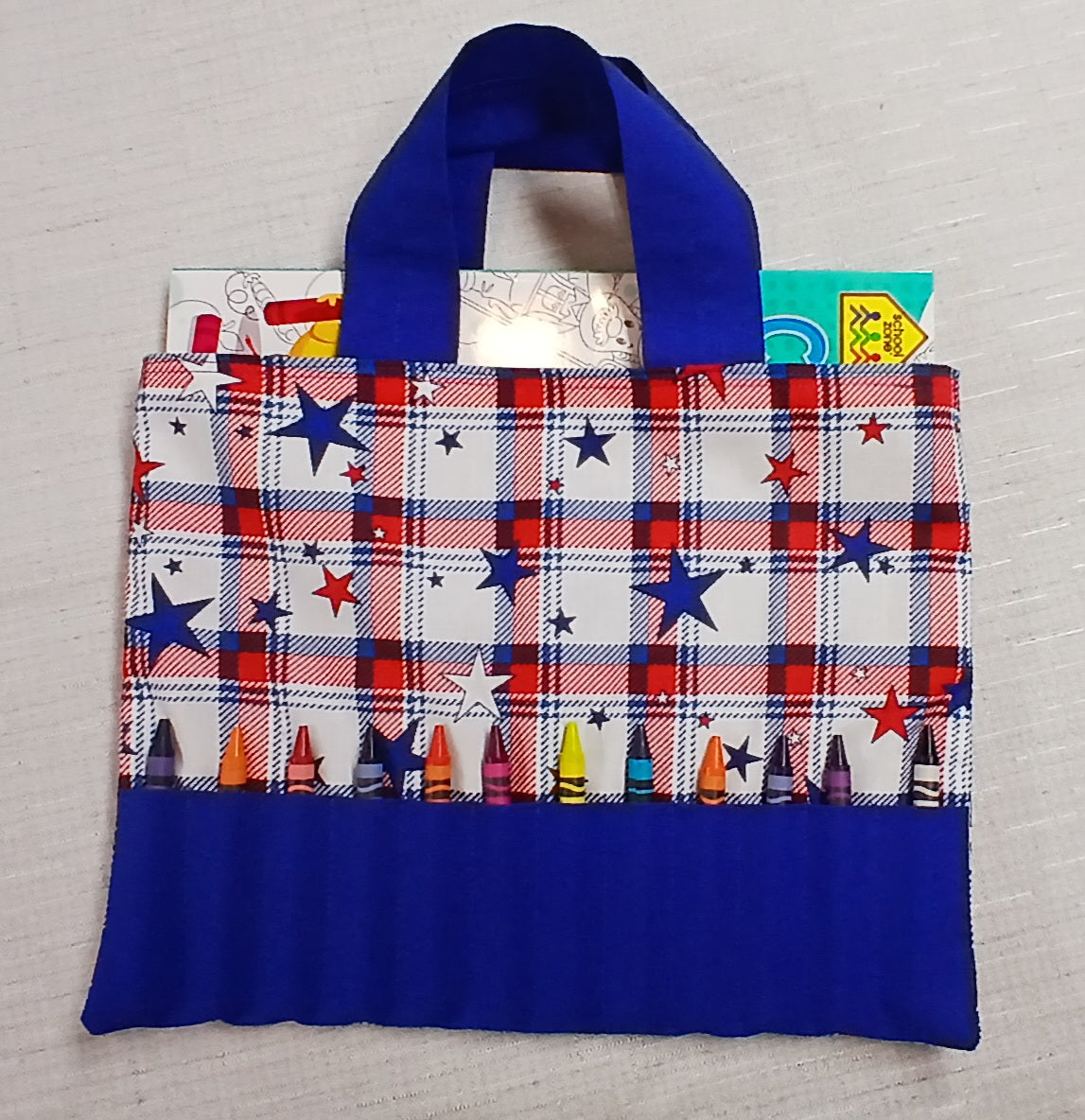 Coloring Book Tote with Crayons