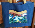 Denim Toddler Tote, Children's Blue Denim Tote