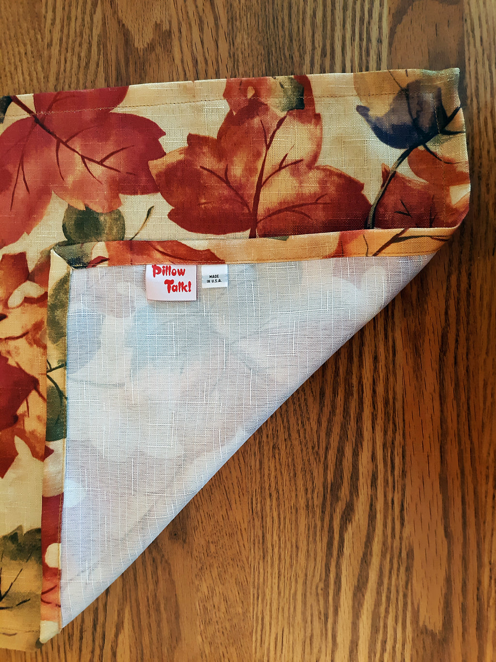Autumn Leaves Table Runner | Orange Gold Fall Colors | 12"x48" | Handmade in USA