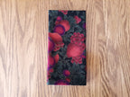 Burgundy Floral Cloth Dinner Napkins, Set of 4