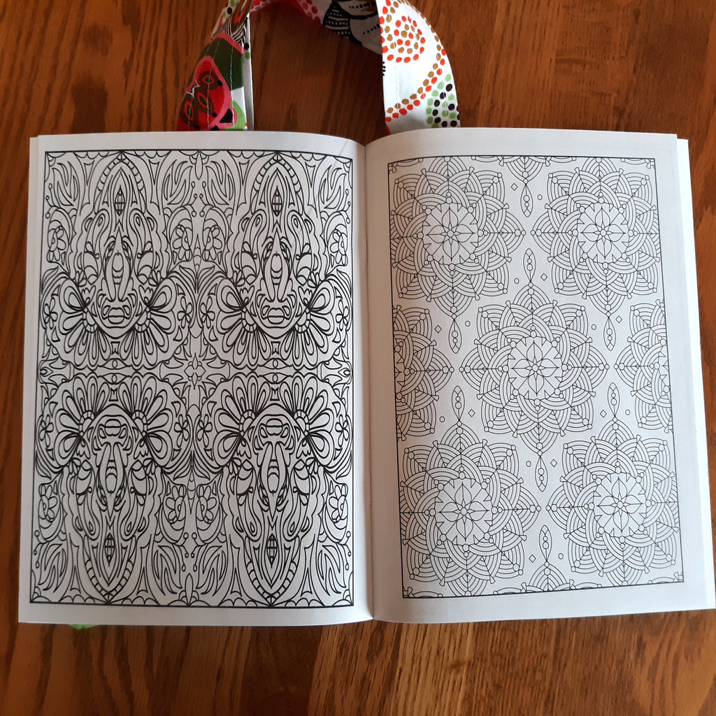 Coloring Tote with Pencils and Advanced Coloring Book