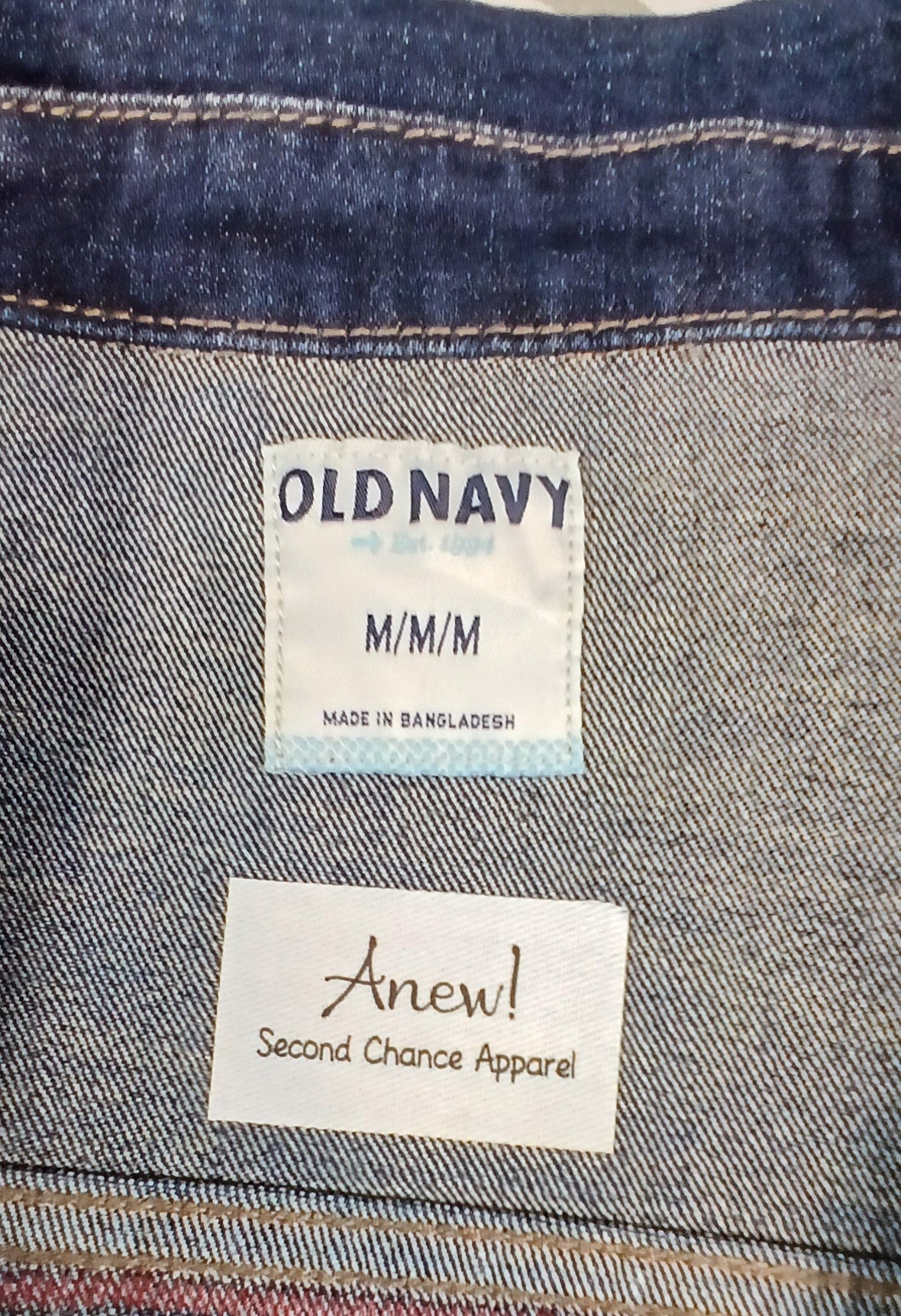 Upcycled Denim Jeans Jacket, Folk Art Cats Quilted Panel