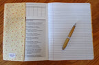 Reusable Journal Cover with Composition Book, 100% Cotton Cover