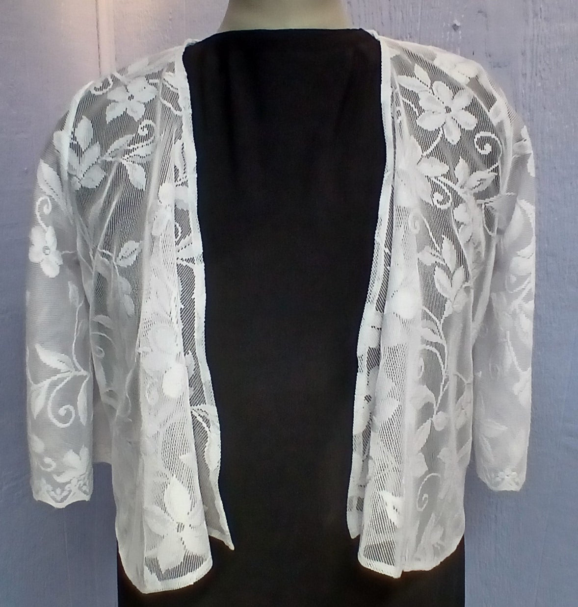White Lace Shrug, Lace Shoulder Wrap