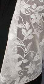 White Lace Shrug, Lace Shoulder Wrap