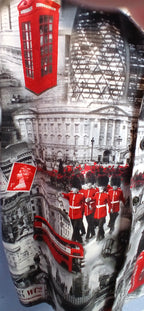London Landmarks Short Sleeve Shirt | Handmade Cotton | One of a Kind | Unisex XL