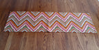 Vibrant Art Deco Table Runner, 12" x 32" 100% Cotton