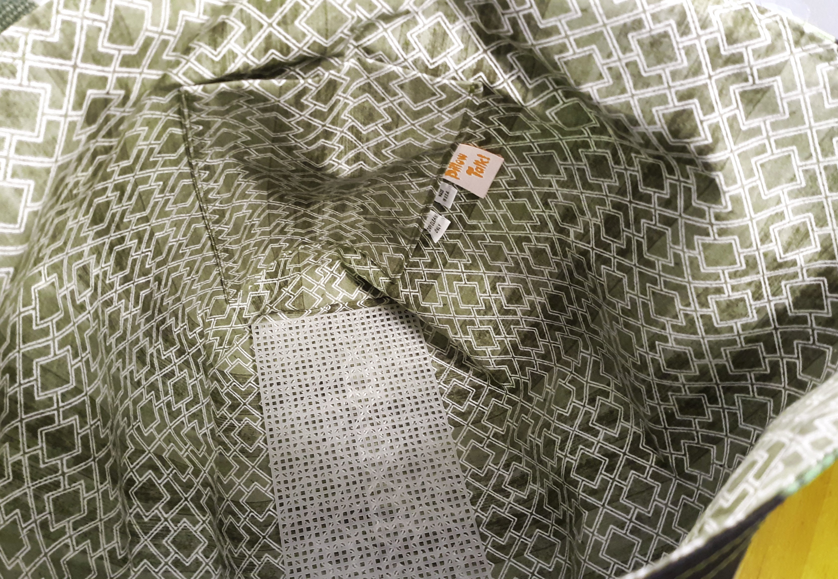 Tropical Palms Tote Bag, Green Indoor/Outdoor Fabric, Medium Size