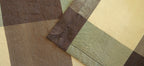 Silk Buffalo Check Table Runner, Brown & Cream