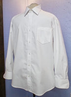 Handmade Classic Tailored Dress Shirt, 100% Cotton Broadcloth