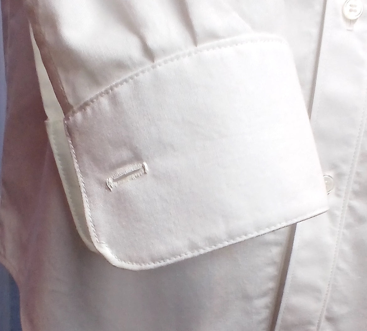Handmade Classic Tailored Dress Shirt, 100% Cotton Broadcloth