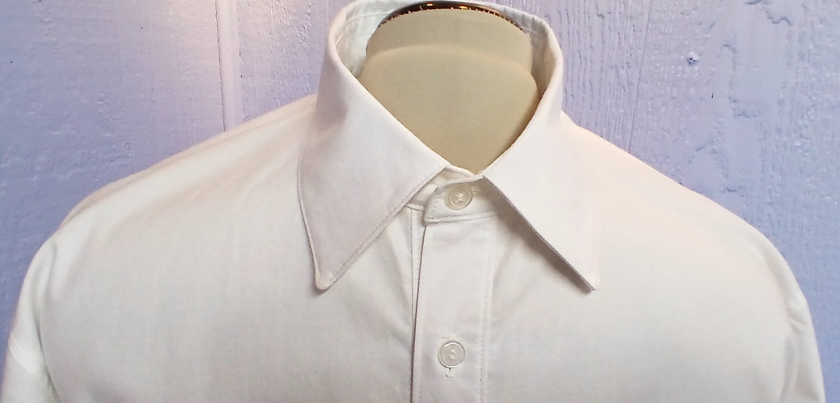 Handmade Classic Tailored Dress Shirt, 100% Cotton Broadcloth