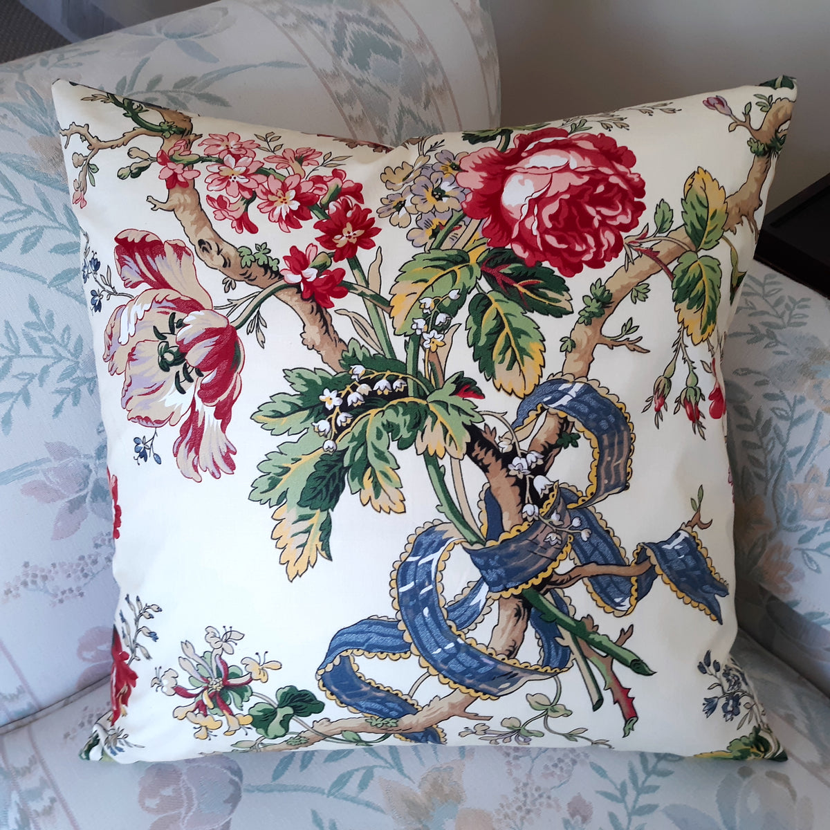 Rare Thibaut Design Throw Pillow Cover, 100% Cotton, 20"x20" Last One