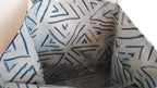 Handmade Navy Anchor Tote Bag in Water-Resistant Outdoor Fabric