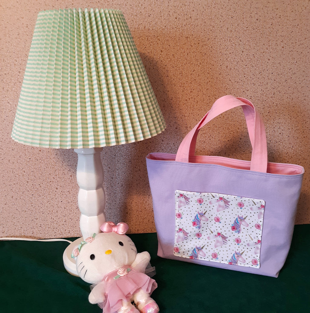 Toddler Tote, Children's Small Tote Bag, Unicorns