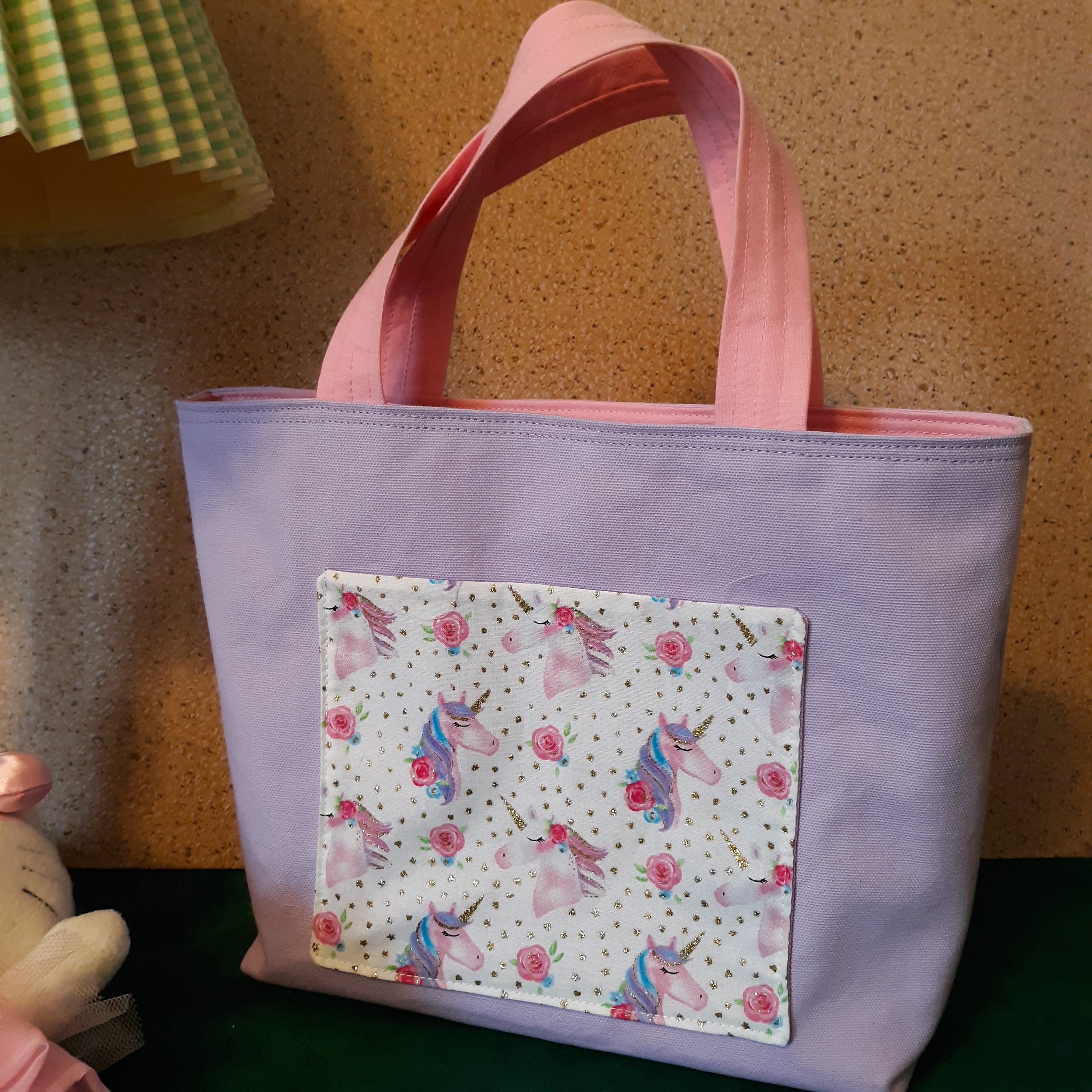 Toddler Tote, Children's Small Tote Bag, Unicorns