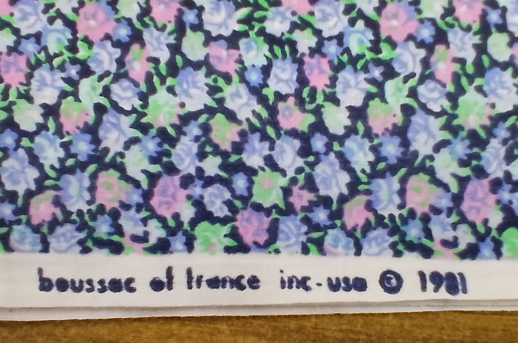 Vintage Boussac of France Cotton (1981), Calico Print