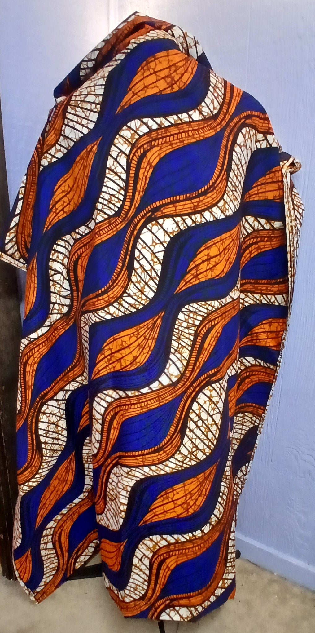 Handmade African Wax Print Caftan, Assorted Prints, Unisex, Sizes S–L