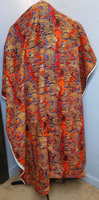 Handmade African Wax Print Caftan, Assorted Prints, Unisex, Sizes S–L