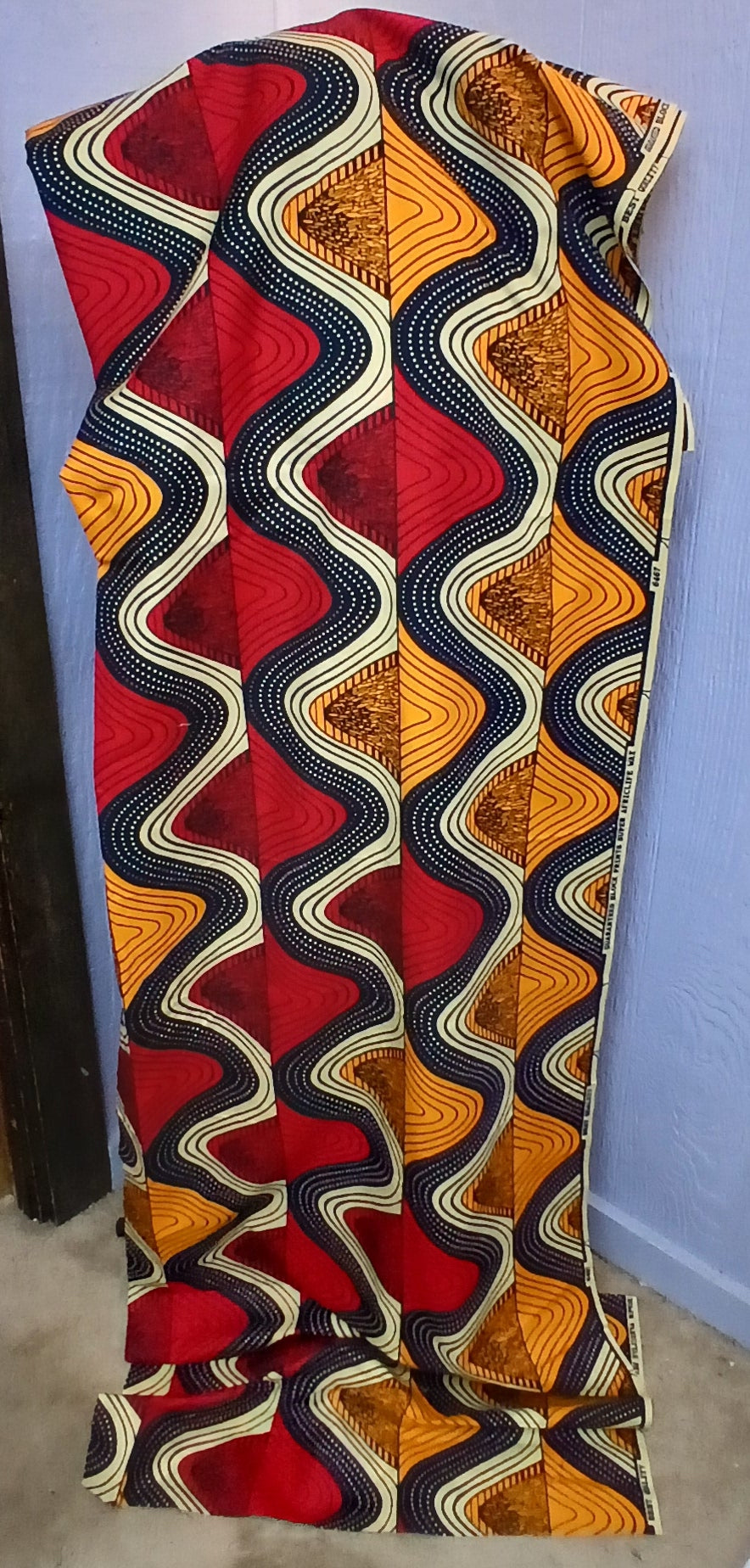 Handmade African Wax Print Caftan, Assorted Prints, Unisex, Sizes S–L