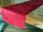 Cotton Damask Table Runner, 100% Cotton