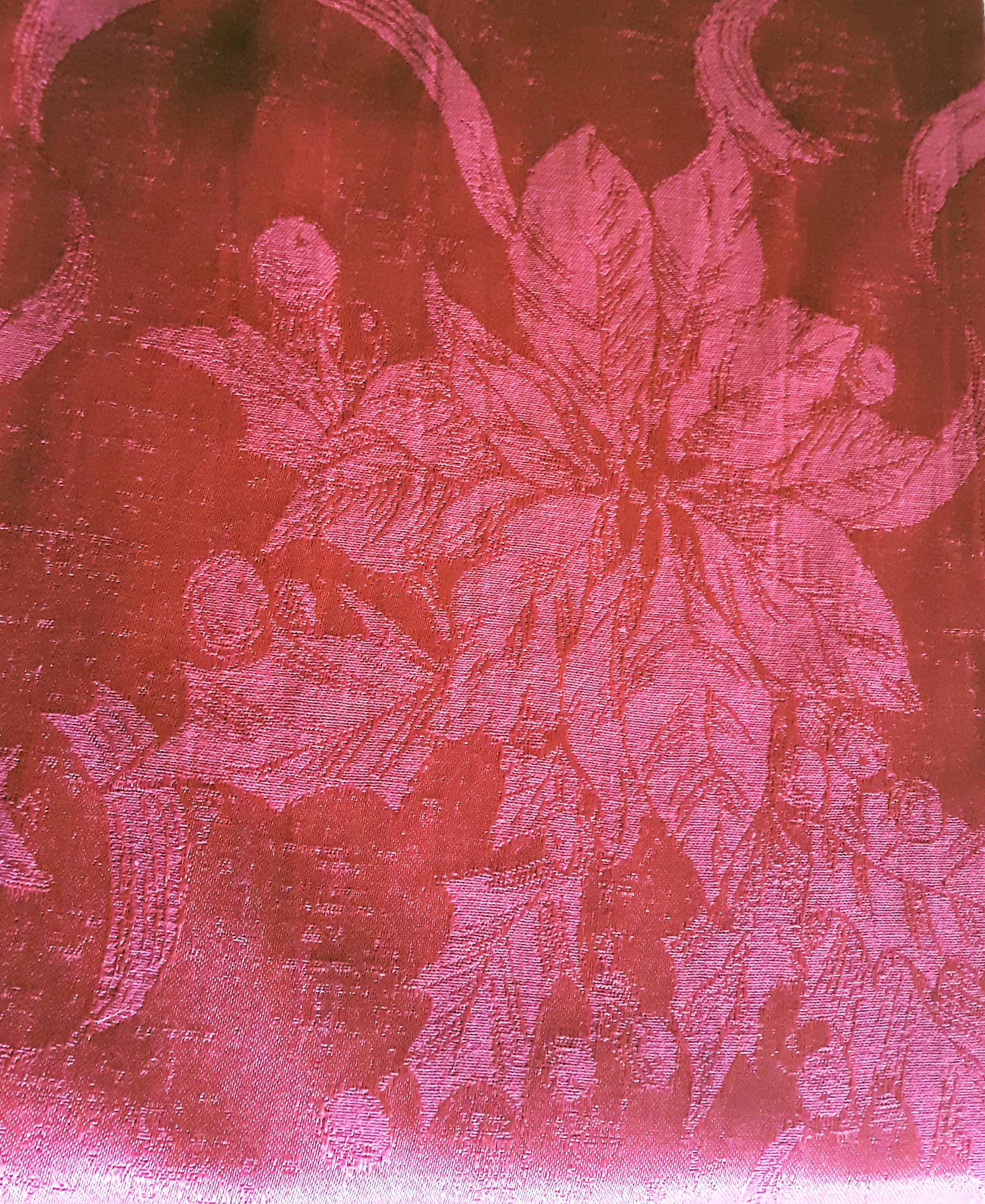 Cotton Damask Table Runner, 100% Cotton