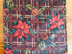 Rustic Christmas Table Runner, Poinsettias